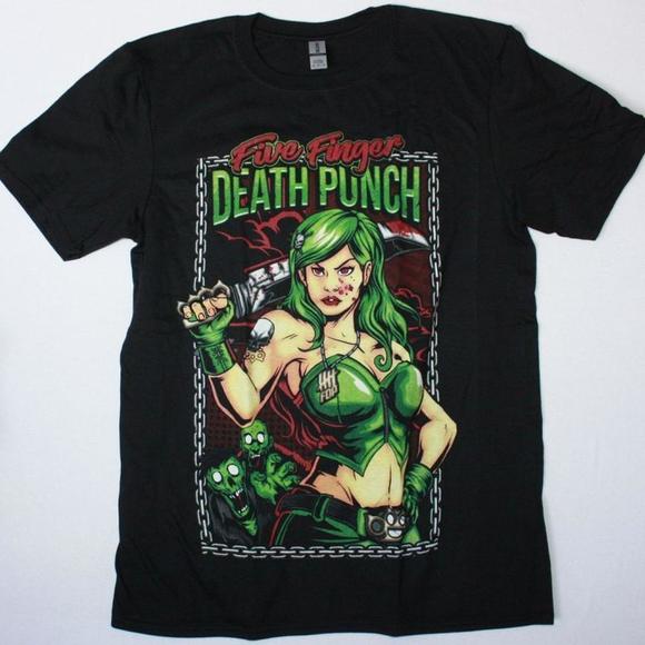 Five Finger Death Punch Assassin New Black T-Shirt - Picture 1 of 4